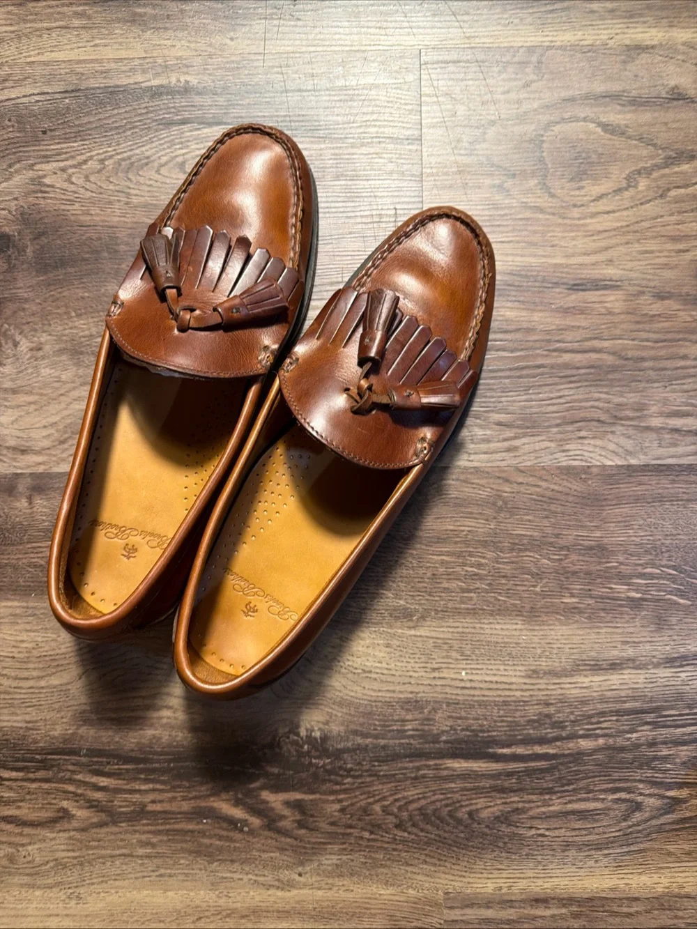 Brooks Brothers Men’s Brown Leather Tassel Loafers 10D